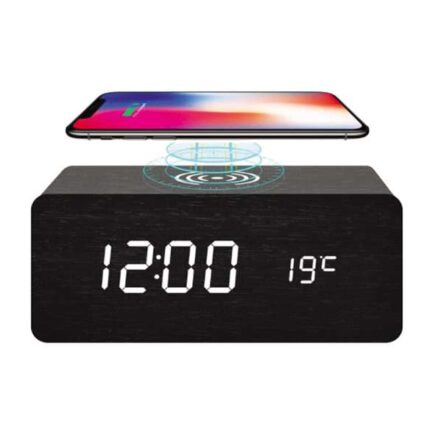 RÉVEIL HORLOGE DE TABLE AVEC CHARGEUR SANS FIL