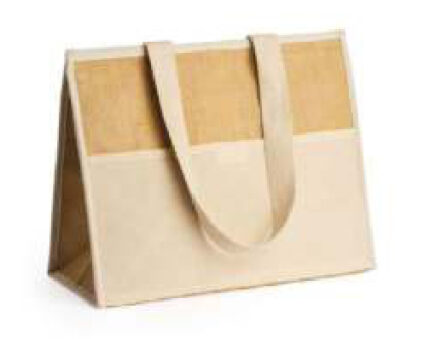 BRAGA Sac en coton & toile de jute